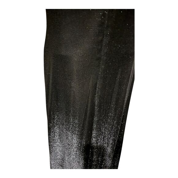 ONYX NITE Iridescent Dark Black Blue Sleeveless Embellished Formal DRESS size 12 - Picture 11 of 14